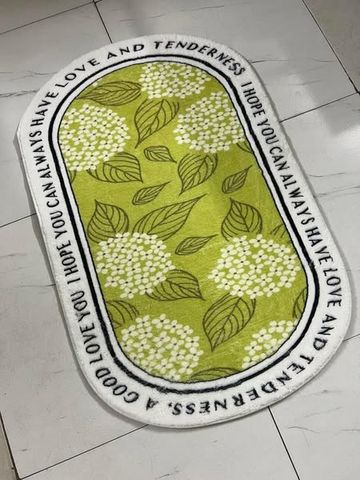 Thảm trải sàn hoa 3D 60x90cm - Thiết kế sống động, chống trơn trượt, hoàn hảo cho trang trí nội thất thêm phong cách