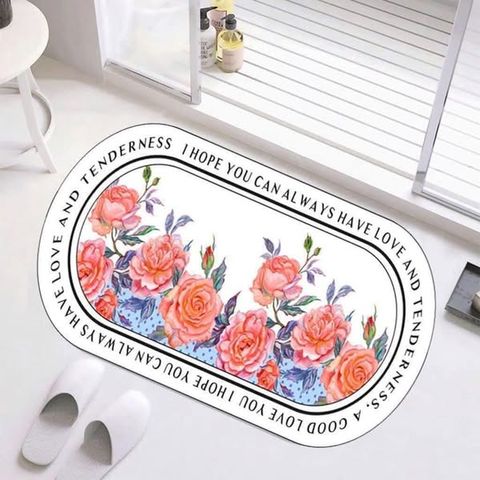 Thảm trải sàn hoa 3D 60x90cm - Thiết kế sống động, chống trơn trượt, hoàn hảo cho trang trí nội thất thêm phong cách