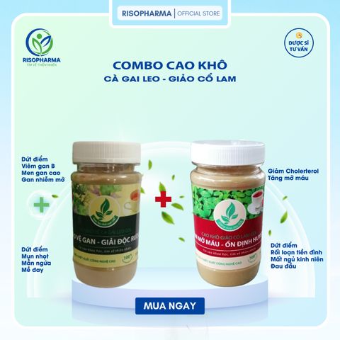 Cao Khô Cà Gai Leo & Giảo Cổ Lam - Giải Độc Rượu, Bảo Vệ Gan, Giảm Mỡ Máu, Ổn Định Huyết Áp - Sản Phẩm Hỗ Trợ Tim Mạch