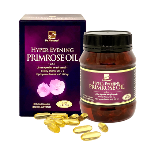 Viên Uống Bổ Sung Nội Tiết DR Natural Hyper Evening Primrose Oil 180 Viên - Hỗ Trợ Cân Bằng Nội Tiết Tố và Làm Đẹp Da