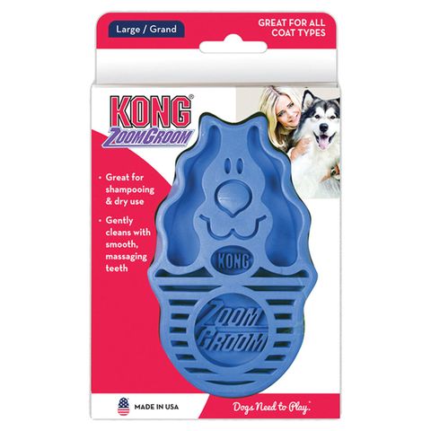 Bàn Chải Lông Cho Cún 2 Màu Xanh Và Hồng (Kong ZoomGroom Size To)