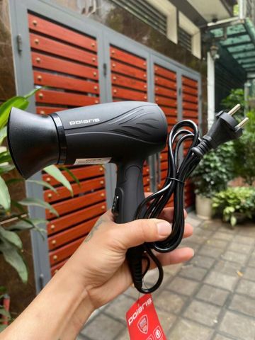 Máy Sấy Tóc Polaris PHD 1467 T - Nhỏ Gọn, Công Suất 1400W, Chức Năng Ion Hóa, Giúp Tóc Mềm Mượt, Thiết Kế Du Lịch Sang Trọng