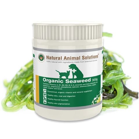 Khoáng Chất Tảo Biển Hữu Cơ Dinh Dưỡng Cho Thú Cưng - Natural Animal Solutions 300g, Tăng Cường Sức Khỏe Chó, Mèo, Ngựa