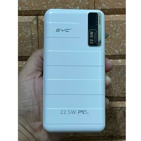 Sạc Dự Phòng SYC S141 30.000mAh - Sạc Nhanh PD 22.5W & QC 3.0, Nguồn Năng Lượng Bền Bỉ Cho Thiết Bị Di Động
