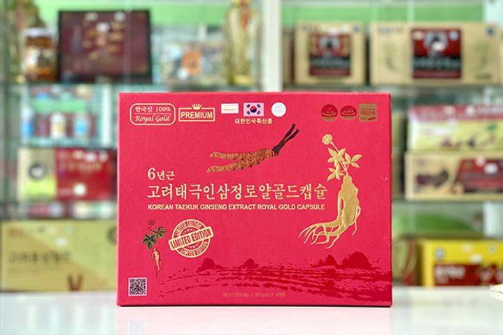 Viên Thiên Sâm Đông Trùng Hạ Thảo Hàn Quốc - Hộp 180 Viên Màu Đỏ Tăng Cường Sức Khỏe và Phục Hồi Năng Lượng