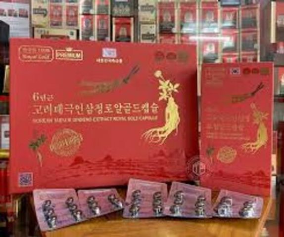 Viên Thiên Sâm Đông Trùng Hạ Thảo Hàn Quốc - Hộp 180 Viên Màu Đỏ Tăng Cường Sức Khỏe và Phục Hồi Năng Lượng
