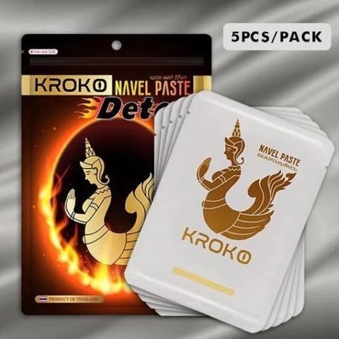 Miếng Dán Tan Mỡ Bụng Kroko Navel Paste - Sản Phẩm Giảm Mỡ Bụng, Đùi, Tay Thái Lan - Hiệu Quả Nhanh Chóng 5 Miếng