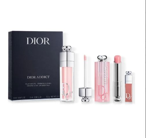 Set son Dior Addict Natural Glow Lip Essentials - 3 cây