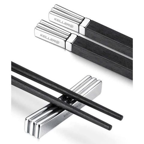 Bộ 6 Đôi Đũa Cao Cấp Kèm 6 Gác Đũa Đồng Bộ Keller Hàng Hiệu Đức - Sang Trọng và Tinh Tế cho Món Ăn Nhà Bếp