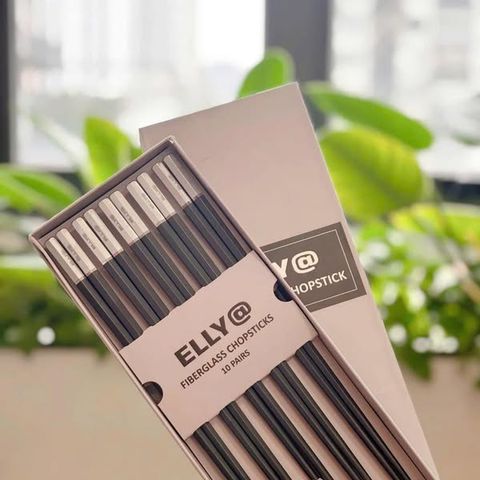 Set đũa Elly cao cấp xịn sò FiberGlass (10 đôi)