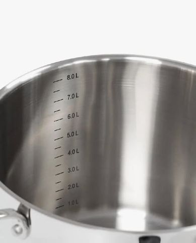 Bộ nồi inox Ciwete 6 món - 2 chảo chống dính, 1 quánh, 2 nồi chất liệu inox 304 an toàn sức khỏe, thích hợp mọi loại bếp