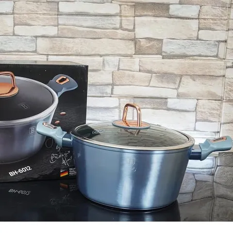 Nồi Berlinger Haus BH/6012 24cm - Nồi nhôm titan không dính, phù hợp với mọi loại bếp, an toàn cho sức khỏe, dung tích 4,1L