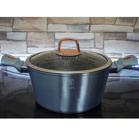 Nồi Berlinger Haus BH/6012 24cm - Nồi nhôm titan không dính, phù hợp với mọi loại bếp, an toàn cho sức khỏe, dung tích 4,1L