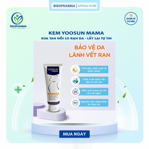 Kem Rạn Da Yoosun Mama - Giúp Ngăn Ngừa và Phục Hồi Rạn Da - Chiết Xuất 100% Từ Thảo Dược, An Toàn (Tuýp 100g)