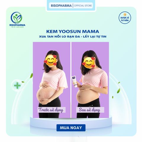 Kem Rạn Da Yoosun Mama - Giúp Ngăn Ngừa và Phục Hồi Rạn Da - Chiết Xuất 100% Từ Thảo Dược, An Toàn (Tuýp 100g)