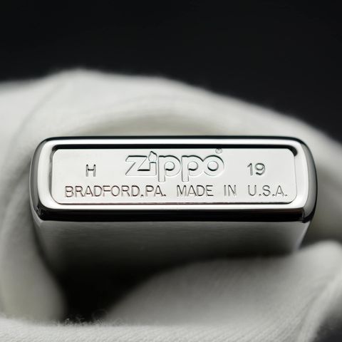 Bật Lửa Zippo 200 Brushed Chrome - Bật Lửa Chống Gió Cao Cấp, Thiết Kế Tối Giản, Full Box Quà Tặng, Hỗ Trợ Khắc Tên