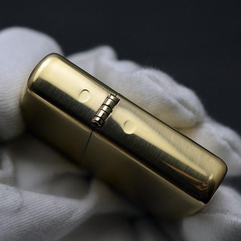 Zippo 168 Armor Bật Lửa Brushed Brass - Vỏ Dày Hơn 1.5 Lần, Chống Xước, Bảo Hành Trọn Đời, Quà Tặng Lý Tưởng Cho Fan Zippo