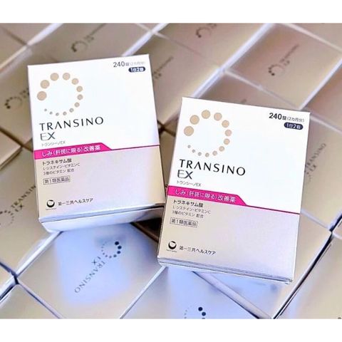 Viên uống hỗ trợ nám Transino Ex 240 viên - Giải pháp làm mờ vết nám tàn nhang hiệu quả từ Nhật Bản