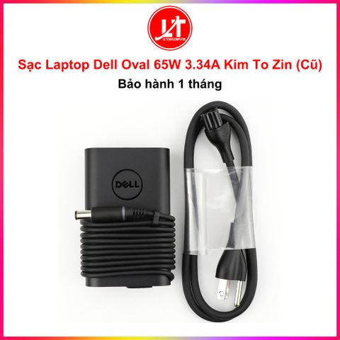 Sạc Laptop Dell Oval Đầu Kim To 19.5V- 3.34A 65W Zin Cũ