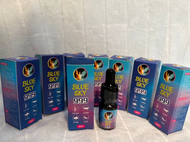 Dung dịch Blue Sky 999 10ml - Điều trị bệnh và chăm sóc cá cảnh an toàn hiệu quả cho cá Betta, Koi, cá thủy sinh nhỏ