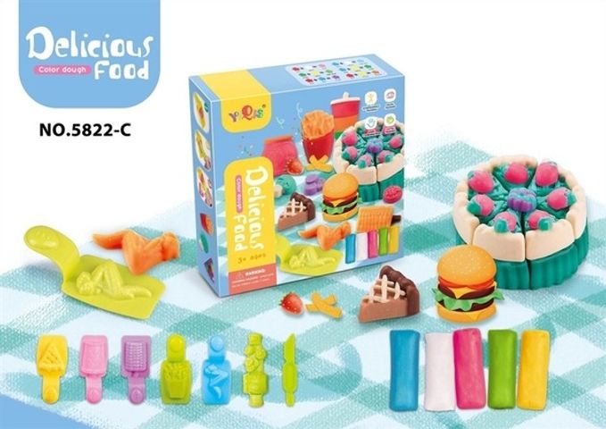 Đồ Chơi Đất Nặn Phát Triển Kỹ Năng Cho Trẻ - Bộ 5 Màu Sắc với Khuôn Hình Tạo Hình Sáng Tạo cho Trẻ Từ 3 Tuổi trở lên