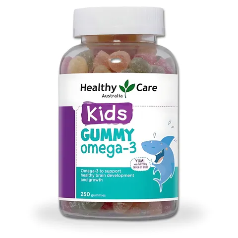 Kẹo dẻo bổ mắt Healthy Care Kids Gummy Omega 3 Úc, 250 Viên