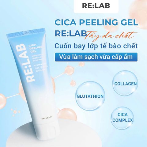 Tẩy Da Chết Re:Lab Cica Peeling Gel 120ml - Gel Tẩy Da Dưỡng Trắng, Làm Sáng Da, Thích Hợp Cho Da Nhạy Cảm
