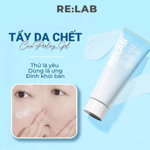 Tẩy Da Chết Re:Lab Cica Peeling Gel 120ml - Gel Tẩy Da Dưỡng Trắng, Làm Sáng Da, Thích Hợp Cho Da Nhạy Cảm