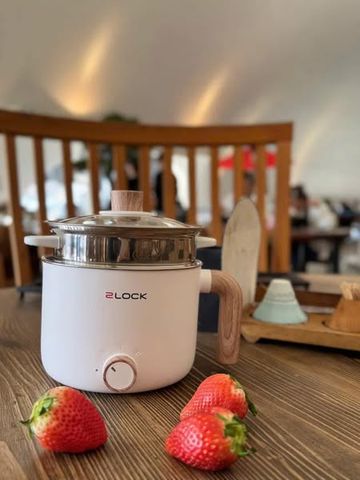 Nồi Lẩu Điện Mini 2Lock 1.5L - Đa Năng Hấp, Nướng, Nấu Soup - Thiết Kế Nhỏ Gọn Nhất Cho Sinh Viên và Du Lịch