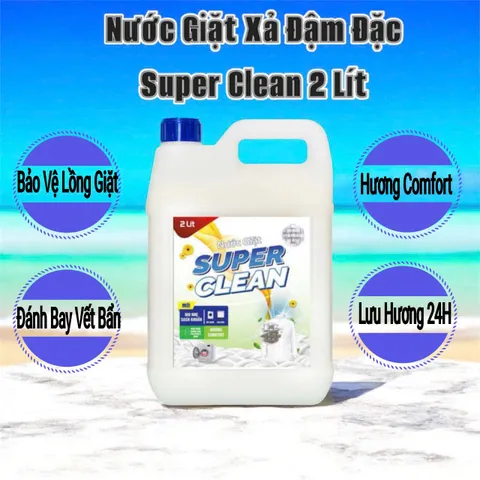 Nước Giặt Xả Quần áo Super Clean 2Lít