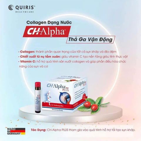 Kollagen CH-Alpha Plus - Hỗ Trợ Xương Khớp, Giảm Đau, Tái Tạo Sụn Hiệu Quả, Duy Trì Vận Động Linh Hoạt, 5 Trong 1 Giải Pháp Vàng