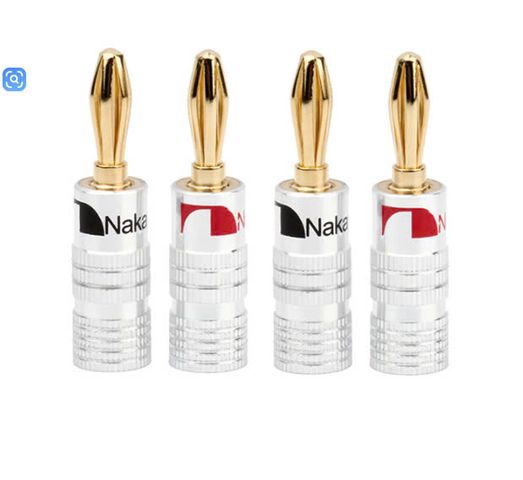 Set 4 Cái Jack Cắm Bắp Chuối Mạ Vàng 24K Chất Lượng Cao - Kết Nối Âm Thanh Hiệu Suất Tối Ưu cho Loa và Thiết Bị Âm Nhạc