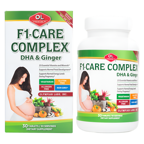 F1-Care Complex - Vitamin Tổng Hợp Chống Nghén Cho Bà Bầu, Hỗ Trợ Sức Khỏe Thai Kỳ, 30 Viên, Olympian Labs
