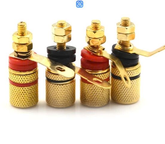 HCM-Set 4 Phích Cắm Bắp Chuối 4mm - Phụ Kiện Âm Thanh Chất Lượng Cao, Kết Nối Linh Hoạt và Ổn Định cho Thiết Bị Giải Trí