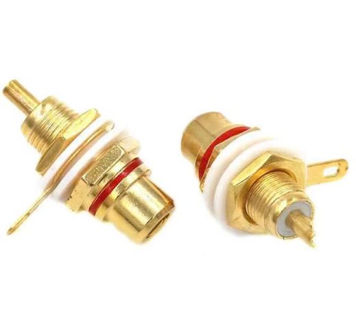 Bảng Điều Khiển Âm Thanh RCA Mạ Vàng - 4 Cái Jack Terminal Nữ Kết Nối Chất Lượng Cao cho Hệ Thống Âm Thanh Nhà Bạn