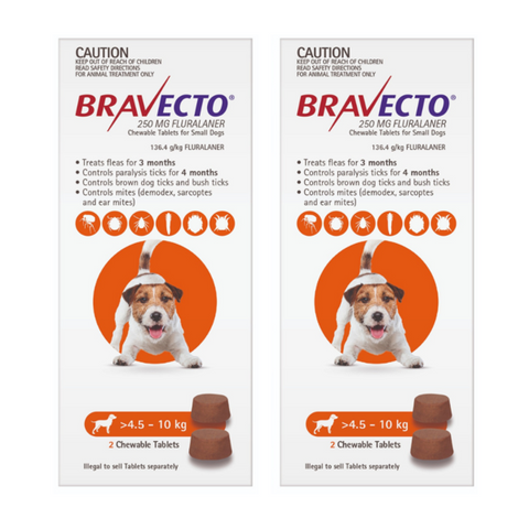 Viên nhai Bravecto cho chó - Ngăn chặn ve ghẻ, viêm da, Demodex, hiệu quả kéo dài 12 tuần, phù hợp nhiều mức cân từ 10-56kg.