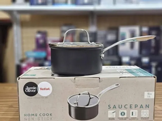 Nồi Chống Dính Tefal Jamie Oliver Home Cook 16cm Có Nắp - Thích Hợp Mọi Loại Bếp, Công Nghệ Nấu Nhanh, Chất Liệu Bền Bỉ