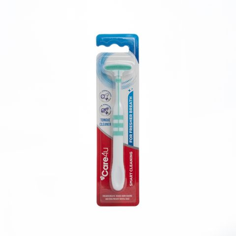 Dụng cụ làm sạch lưỡi Care4U - Combo 3 sản phẩm chăm sóc răng miệng, loại bỏ mảng bám và vi khuẩn, hơi thở thơm mát.