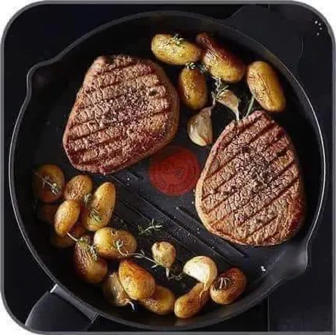 Chảo Nướng Nhôm Đúc Tefal Robusto E24940 26cm - Lớp Chống Dính Bền, An Toàn, Dễ Dàng Vệ Sinh, Phù Hợp Mọi Loại Bếp