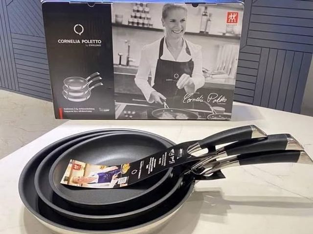 Chảo chống dính Zwilling 65249 - Chảo nấu trứng, cá, thịt 20/24/28cm - Duraslide Diamond - An toàn cho bếp từ, tiện lợi và dễ lau chùi