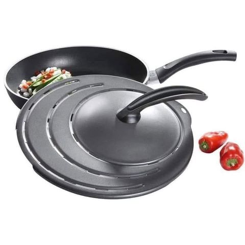 Vung Chắn Dầu Silit 28cm - Thép Không Gỉ, Chống Bắn Dầu An Toàn, Dễ Dàng Vệ Sinh - Dụng Cụ Nhà Bếp Cao Cấp Made in Germany