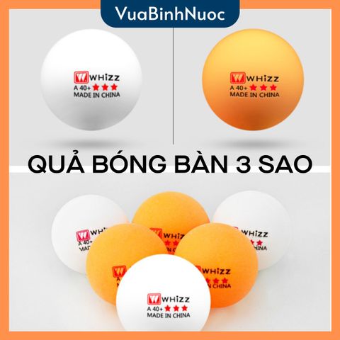 10 Quả bóng bàn tập luyện , thi đấu 3 sao Whizz chất liệu ABS