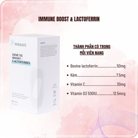 Viên Uống Tăng Cường Miễn Dịch PERDAYS Cho Mẹ Bầu - Hỗ Trợ Khỏe Mạnh & An Toàn, Lọ 60 Viên