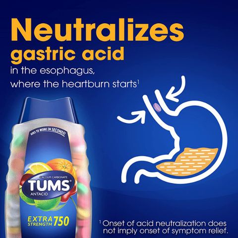 Viên nhai hỗ trợ dạ dày Tums Extra 200-265 viên của Mỹ