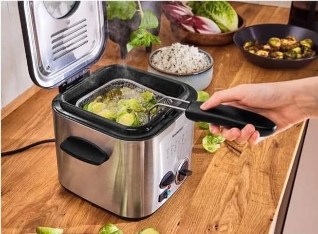 Nồi Chiên Ngập Dầu 2 Trong 1 Silvercrest Mini - Chiên & Lẩu Fondue Cao Cấp, Dễ Dàng Điều Chỉnh Nhiệt Độ 130-190°C