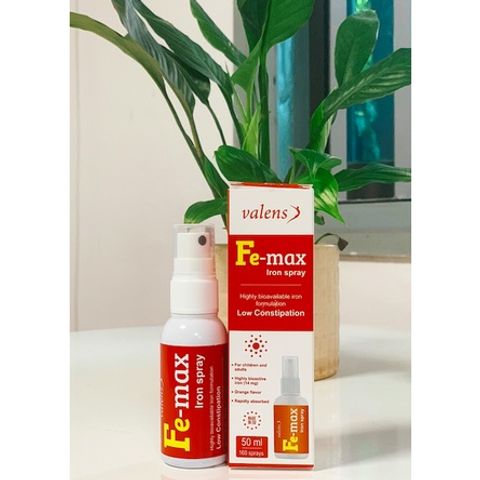 Sắt Xịt Fe Max - Bổ Sung Sắt Hữu Cơ Dạng Xịt Cho Trẻ - Giải Pháp Ngừa Thiếu Máu Hiệu Quả, Hương Vị Cam Ngon Mát