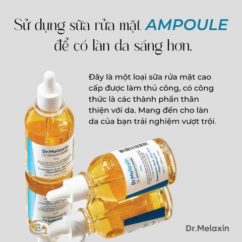 Sữa Rửa Mặt Dr.Melaxin TX Ampoule Cleanser 100ml - Làm Sạch Sâu, Cung Cấp Độ Ẩm Cho Da Nhạy Cảm, Giữ Da Tươi Mát, Mịn Màng
