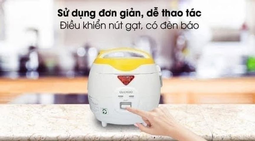 Nồi Cơm Điện Cuckoo CR-0671 Trắng Pha Tím - Dung Tích 1 Lít, Phù Hợp Cho 2-4 Người, Chính Hãng, Bảo Hành 24 Tháng