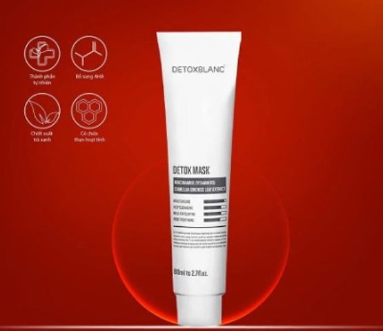 Mặt Nạ Thải Độc Trắng Da Than Hoạt Tính Detox Blanc - 80ml - Giúp Làm Sạch, Căng Mịn Da, Ngừa Mụn, Đem Lại Làn Da Rạng Rỡ