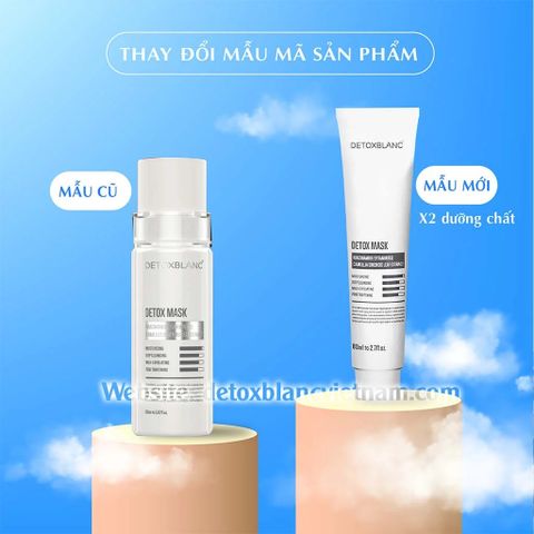 Mặt Nạ Thải Độc Trắng Da Than Hoạt Tính Detox Mask - Detox BlanC 80ml, Giúp Làm Sạch & Phục Hồi Da Mịn Màng Rạng Rỡ